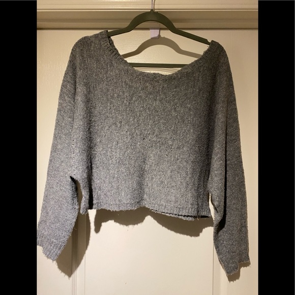 Jacob - Off the Shoulder, Long Sleeve, Crop Top - Picture 1 of 8